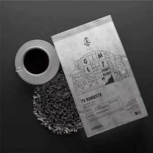 Kemasan premium house blend robusta 70:30 espresso Gemi untuk menjaga body tebal.