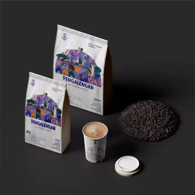 Kemasan biji kopi Pengalengan dengan One Way Valve untuk menjaga aroma earthy dan karamel.
