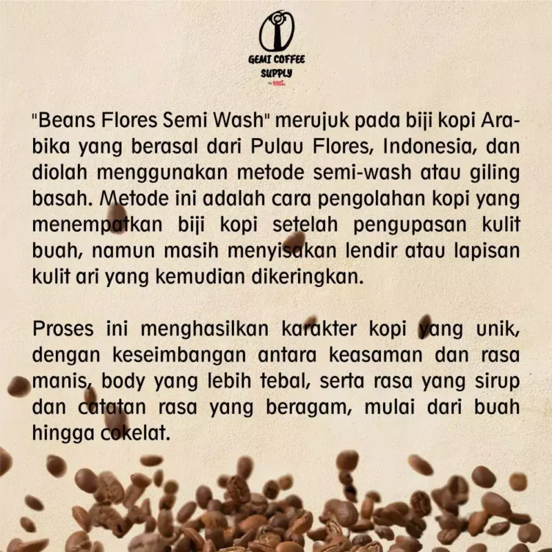 Petani Flores saat memproses biji kopi Flores menggunakan metode Semi-Wash (Wet Hulled).