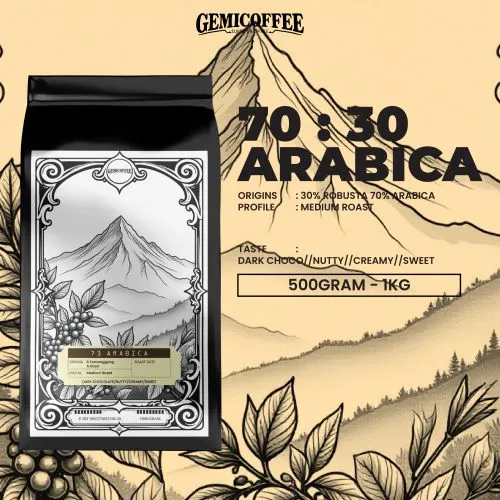 70 30 arabica